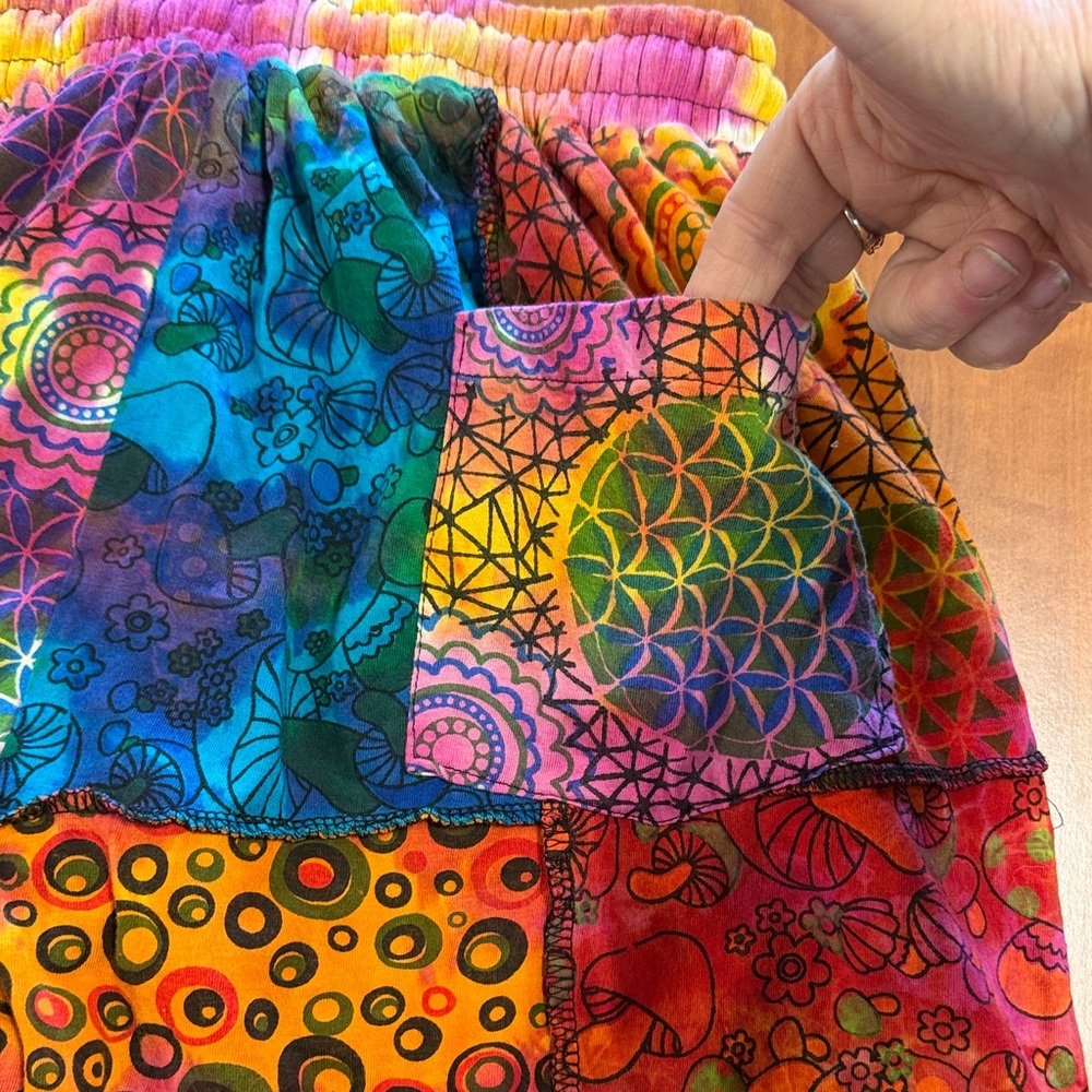 Rising International Multicolor Patchwork Jogger … - image 3